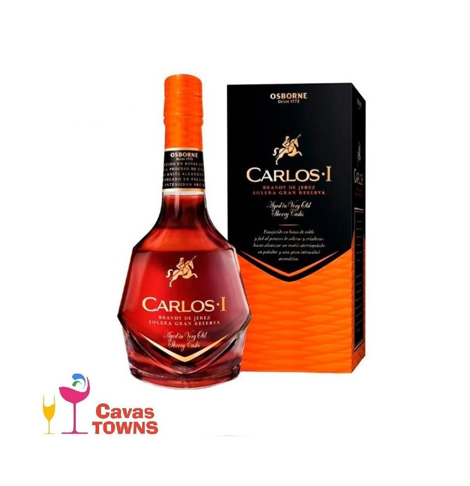 Brandy Carlos I Solera Gran Reserva 700 ml - Cavas Towns Brandy Carlos I Solera Gran Reserva 700 ml - Cavas Towns