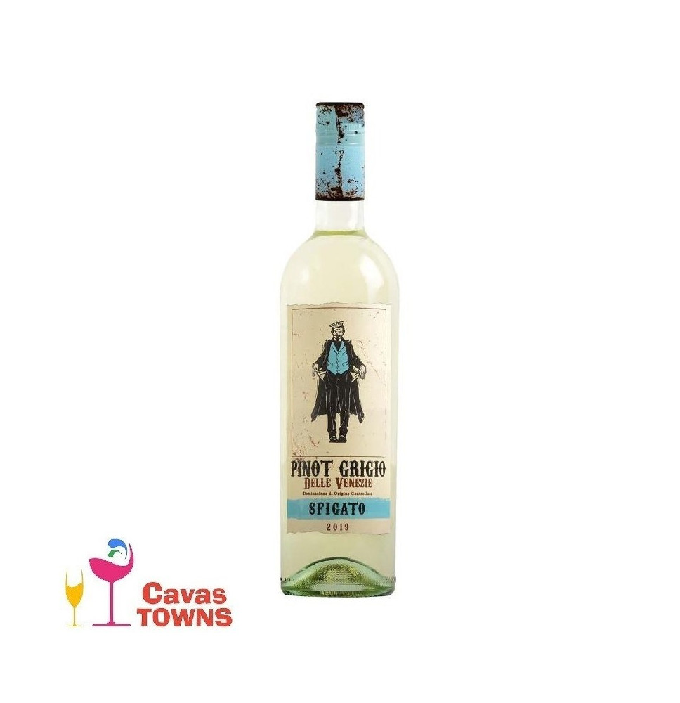 Vino Blanco Sfigato Pinot Grigio 750ml - Cavas Towns Vino Blanco Sfigato Pinot Grigio 750ml - Cavas Towns