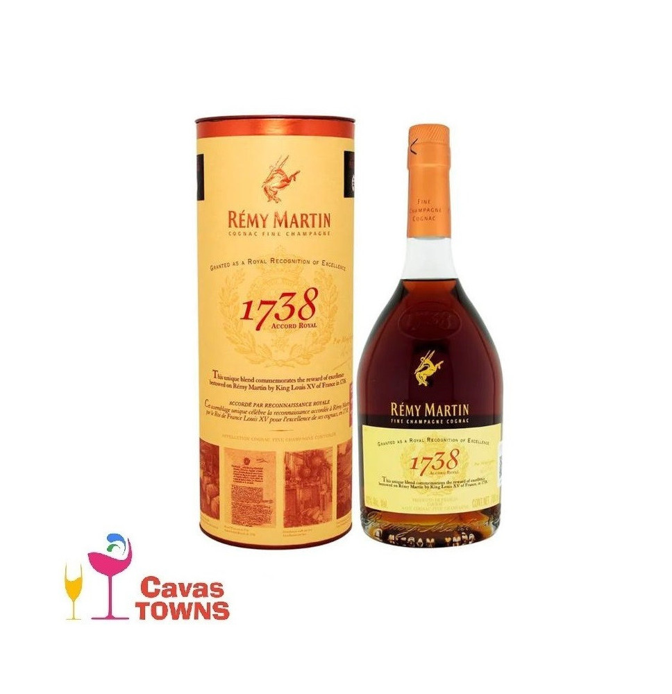 Cognac Remy Martin 1738 Accord Royal 700 ml - Cavas Towns Cognac Remy Martin 1738 Accord Royal 700 ml - Cavas Towns