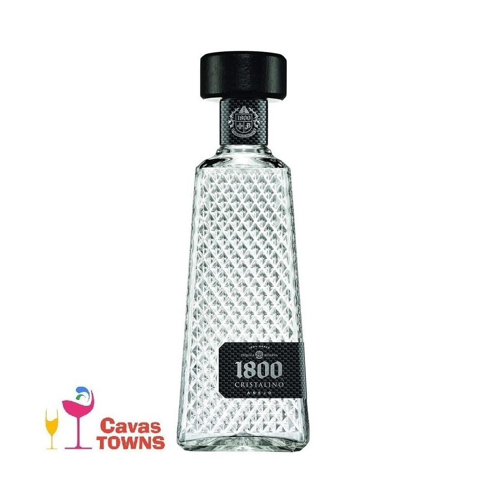 Tequila 1800 Añejo Cristalino 700 ml - Cavas Towns