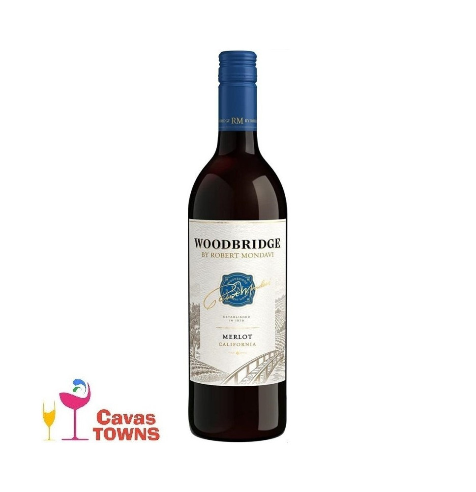 Vino Tinto Woodbridge Robert Mondavi Merlot 750 ml - Cavas Towns Vino Tinto Woodbridge Robert Mondavi Merlot 750 ml - Cavas Towns