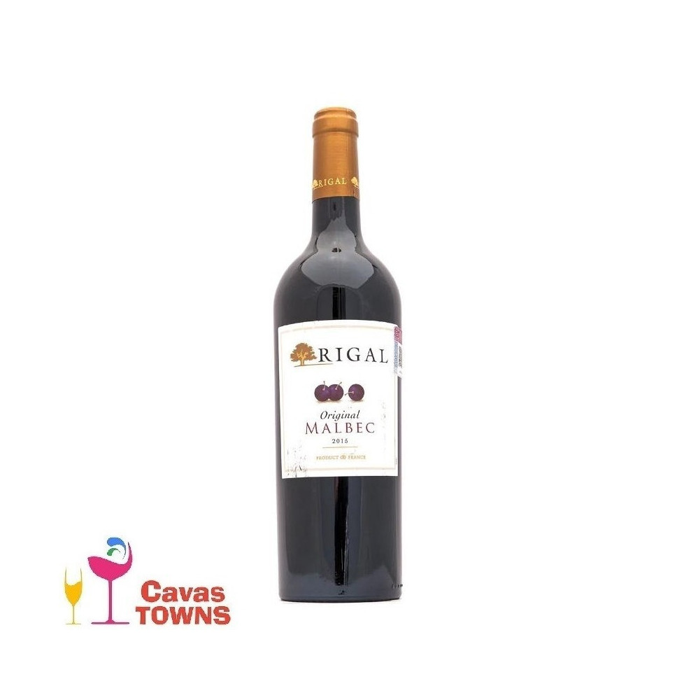 Vino Tinto Rigal Malbec 2015 750 ml - Cavas Towns Vino Tinto Rigal Malbec 2015 750 ml - Cavas Towns