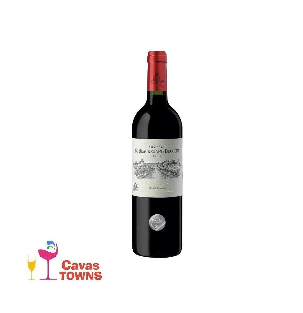 Vino Tinto Frances Chateau De Beauregard Ducourt Merlot/Cabernet Sauvignon 750 ml - Cavas Towns Vino Tinto Frances Chateau De Beauregard Ducourt Merlot/Cabernet Sauvignon 750 ml - Cavas Towns
