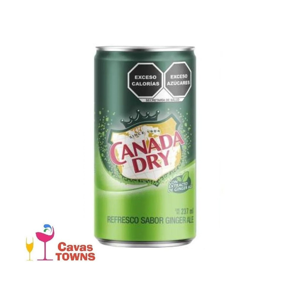 Mezclador Canada Dry Ginger Ale 237 ml - Cavas Towns