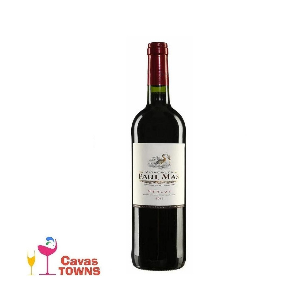 Vino Tinto Frances Paul Mas Merlot 750 ml - Cavas Towns Vino Tinto Frances Paul Mas Merlot 750 ml - Cavas Towns