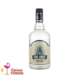 Tequila 100 años Blanco Agave Azul 700 ml - Cavas Towns