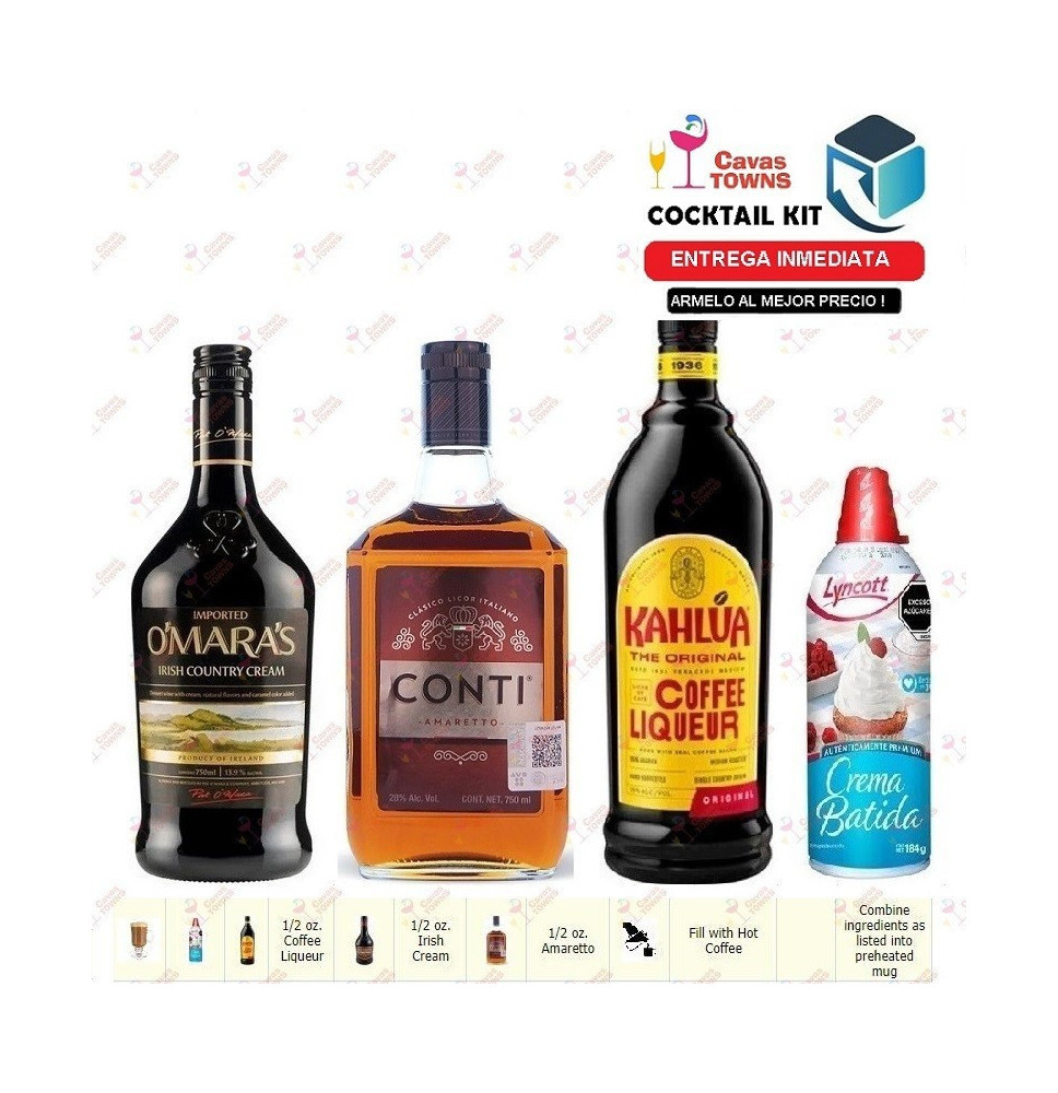 Cocktail Kit Cafe Reese - 1 Receta Recipe - Cavas Towns