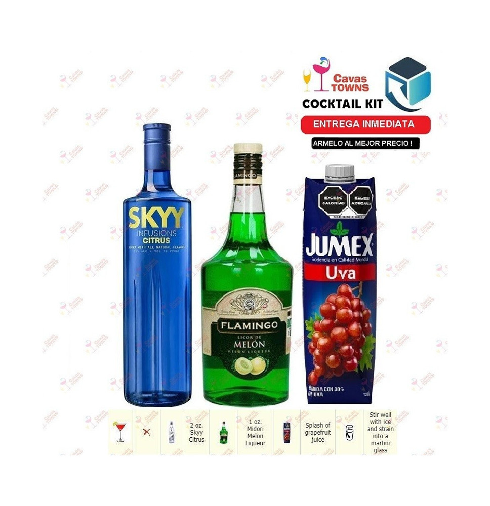 Cocktail Kit Citrus Sky Light Receta Recipe - Cavas Towns