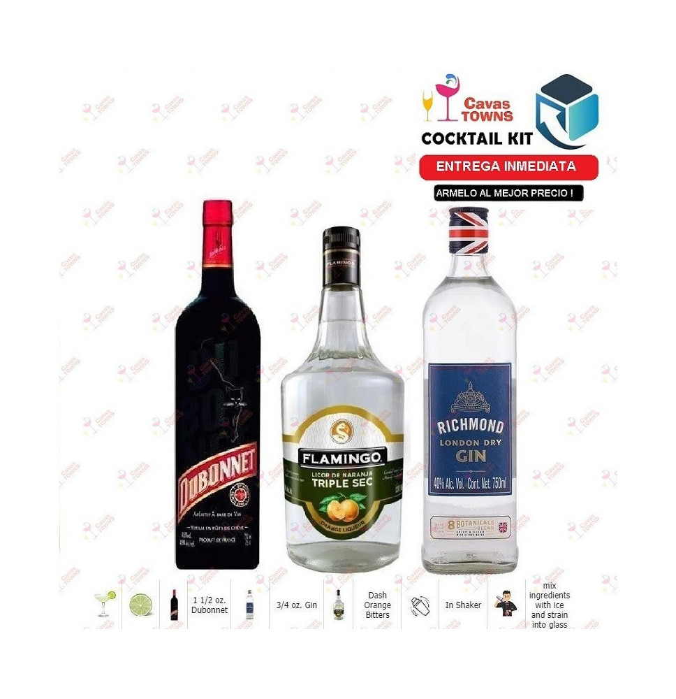 Cocktail Kit Dubonnet Cocktail Receta Recipe - Cavas Towns