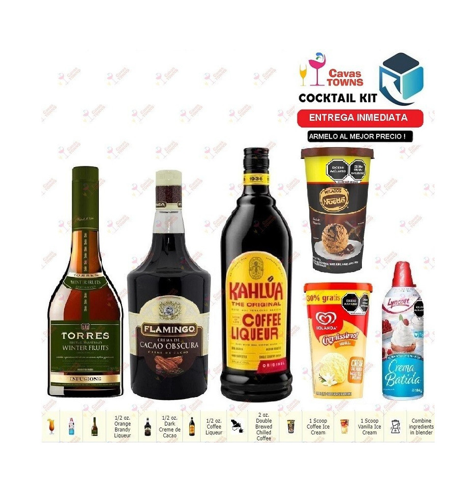 Cocktail Kit Frozen Cafe Gates Receta Recipe - Cavas Towns