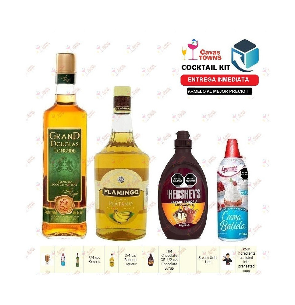 Cocktail Kit Hot Banana Split Receta Recipe - Cavas Towns