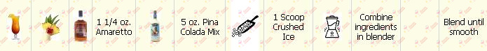 Cocktail Kit Amaretto Colada Receta Recipe
